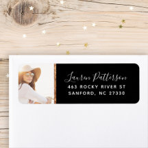 Glam Custom Photo Afstuderen Return Address