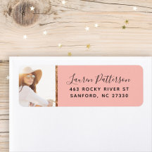 Glam Custom Photo Afstuderen Return Address