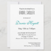 Glam Damask Stiletto Vrijgezellenfeest Kaart (Achterkant)