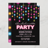 Glam Dance Lights Bachelorette Kaart (Voorkant / Achterkant)