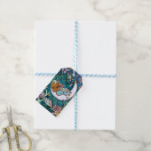 Glam Dark Mermaid Boy Baby shower Birthday Party Cadeaulabel (Met Touw)