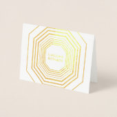 Glam Deco Gepersonaliseerde Gevouwen Kaart (Voorkant)