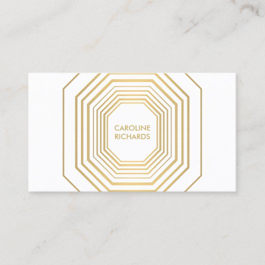 Glam Deco Sieraden Design Mode Boutique No. 2 Visitekaartje (Voorkant)