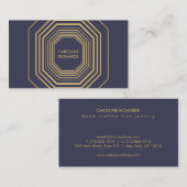 Glam Deco Sieraden Design Mode Boutique No. 6 Visitekaartje (Voorkant / Achterkant)