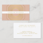 Glam Deco Sieraden Design Mode Boutique No. 7 Visitekaartje (Voorkant / Achterkant)