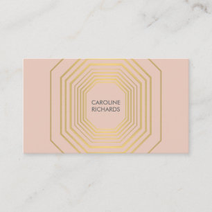 Glam Deco Sieraden Design Mode Boutique Peach Visitekaartje