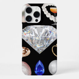 💍 Glam Diamond & Pareltjes Esthetisch ✨ iPhone 16 Pro Max Hoesje