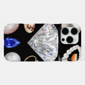 💍 Glam Diamond & Pareltjes Esthetisch ✨ iPhone Hoesje (Achterkant horizontaal)