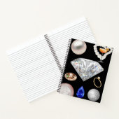 💍 Glam Diamond & Pareltjes Esthetisch ✨ Notitieboek (Binnen)