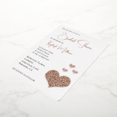 Glam Diamonds Heart Vrijgezellenfeest Folie Uitnodiging (Gedraaid)