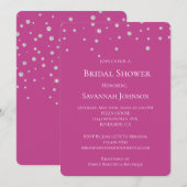 Glam Diamonds Jewel Roze Vrijgezellenfeest Kaart (Voorkant / Achterkant)