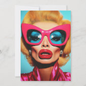 Glam Diva in retrotinten Kaart (Voorkant)