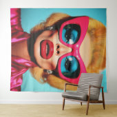 Glam Diva in retrotinten Wandkleed (In Situ (horizontaal))