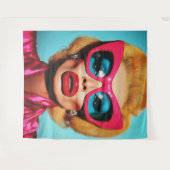 Glam Diva in retrotinten Wandkleed (Voorkant (horizontaal))