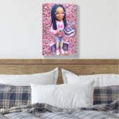 Glam Doll Canvasprint Canvas Afdruk (Insitu (Slaapkamer))