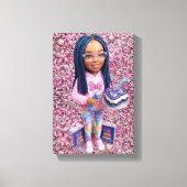 Glam Doll Canvasprint Canvas Afdruk (Voorkant)