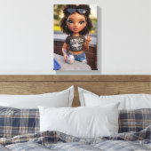 Glam Doll Canvasprint Canvas Afdruk (Insitu (Slaapkamer))