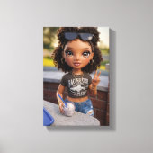 Glam Doll Canvasprint Canvas Afdruk (Voorkant)