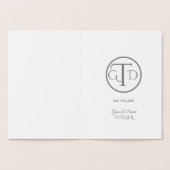 Glam Echt Goud Folie 25ste Huwelijksverjaardag Kaarten (Binnen)