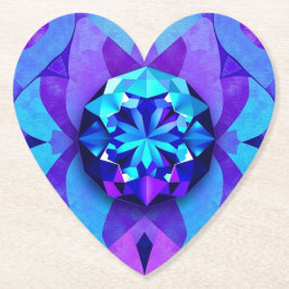 Glam Edelsteen Hart Onderzetter Set