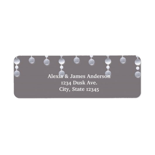 Glam Elegant Adresetiketten Etiket (Voorkant)