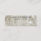 Glam Elegant Crystal Diamond Sieraden Display Mini Visitekaartje (Voorkant)