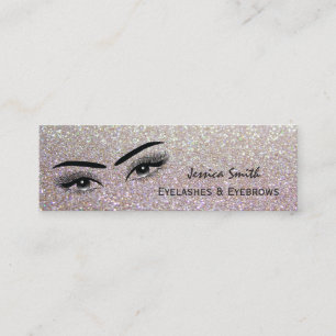 Glam elegante glittery verleidelijke ogen mini visitekaartje