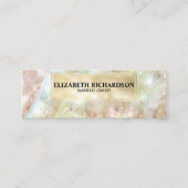 Glam Elegante Luxe Iriserende Sieraden Display Mini Visitekaartje (Voorkant)