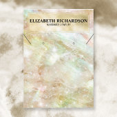 Glam Elegante Luxe Iriserende Sieraden Display Visitekaartje