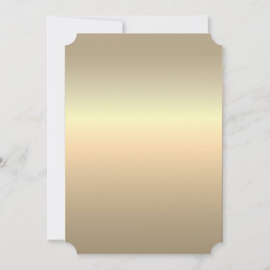 Glam Elegante Minimalistische Gouden Trouwdetails  Kaart (Achterkant)