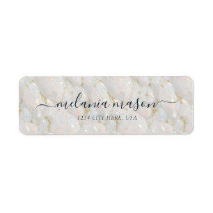 Glam Elegante Opal Steen Etiket