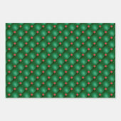 Glam Emerald Green Red Pattern Assortment Inpakpapier Vel (Voorkant 2)