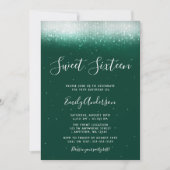 Glam Emerald Groen Zoet 16 Kaart (Voorkant)
