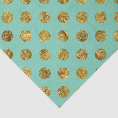 Glam en Stippen van gouden munten Tissuepapier (Detail)