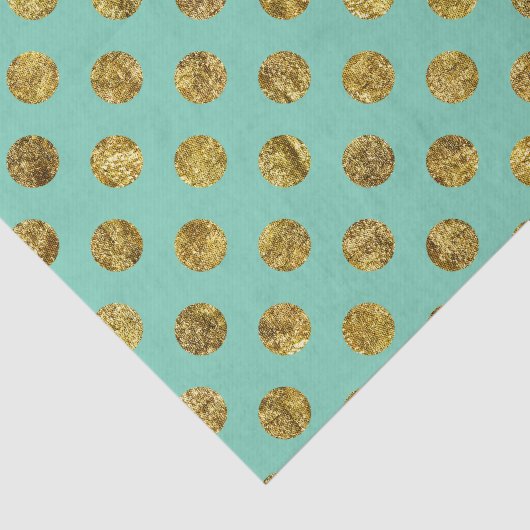 Glam en Stippen van gouden munten Tissuepapier (Detail)