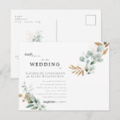 Glam Eucalyptus Budget II Briefkaart Weddenschap (Voorkant / Achterkant)