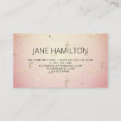 Glam Eye Illustration Stylist Salon Visitekaartje (Achterkant)