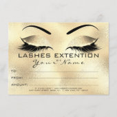 Glam Eyebrow Lashes Beauty Makeup Certificate Cade (Voorkant)
