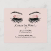 Glam Eyelash Extensions Makeup Artiest Aftercare Flyer (Achterkant)