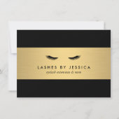 Glam Eyelashes Black and Gold Gift Certificate (Voorkant)
