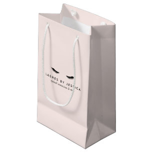 Glam Eyelashes Black en Roze Small Gift Bag Klein Cadeauzakje