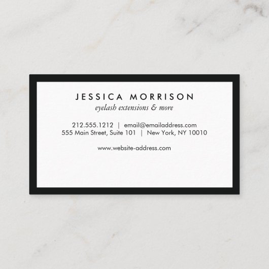 Glam Eyelashes Classic Black and White Loyalty (Achterkant)