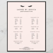 Glam Eyelashes Classic Black en Pink Flyer (Voorkant)