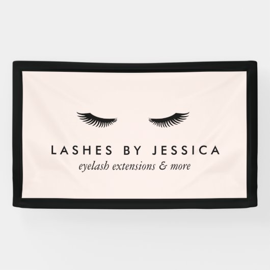 Glam Eyelashes Classic Black en Pink Spandoek (Horizontaal)