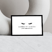 Glam Eyelashes Classic Black en White Visitekaartje