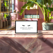 Glam Eyelashes Classic Black en White Visitekaartje