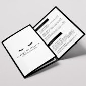 Glam Eyelashes Extensions Salon Brochure Drieluik Kaart
