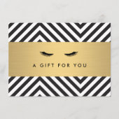 Glam Eyelashes met Bold Pattern-cadeaubon (Voorkant)