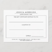 Glam Eyelashes met Bold Pattern-cadeaubon (Achterkant)