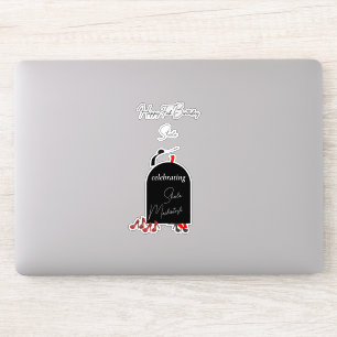 Glam Fashionista Happy Fab Verjaardag Sticker